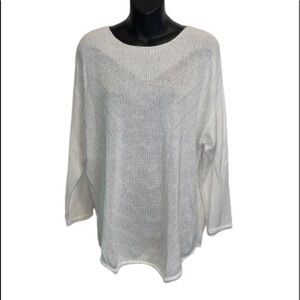 INC international concepts white lightweight sweater size 2X